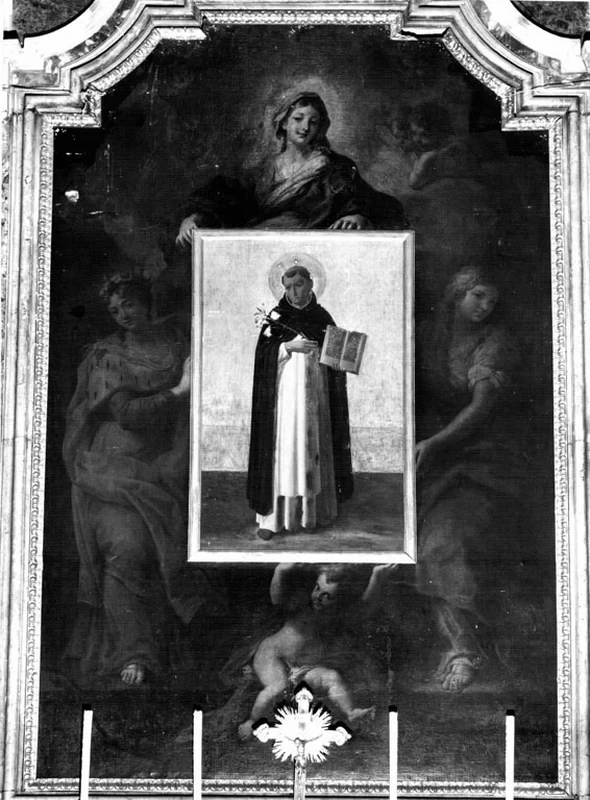 La Madonna offre l'icona con san Domenico tra santa Caterina e santa Maria Maddalena - Chiesa di S. Maria sopra Minerva, Roma
